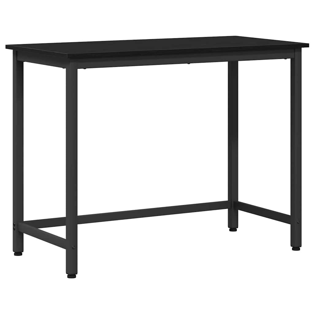 bord Sort eg 80 x 50 x 76,5 cm Ingeniørtræ og stål