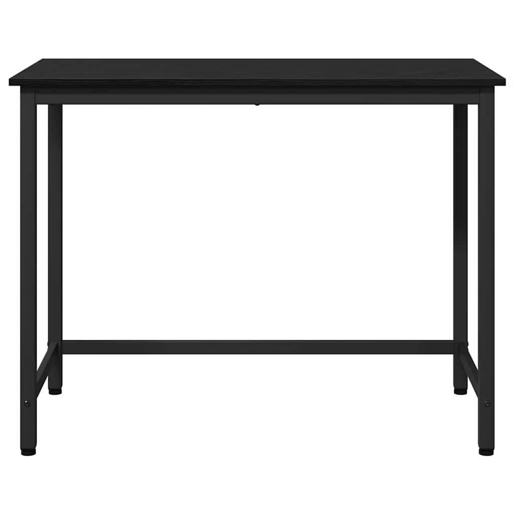 bord Sort eg 80 x 50 x 76,5 cm Ingeniørtræ og stål