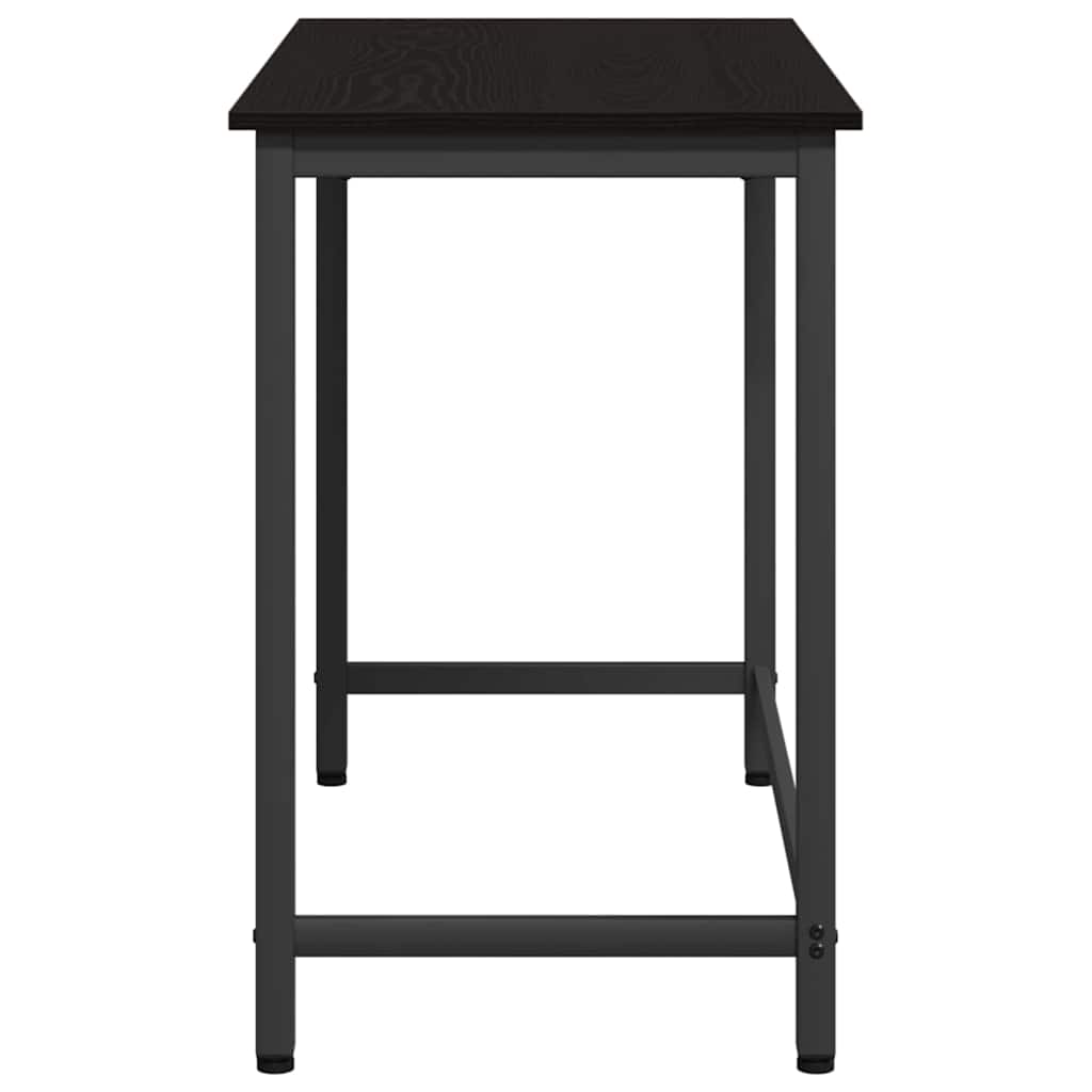 bord Sort eg 80 x 50 x 76,5 cm Ingeniørtræ og stål