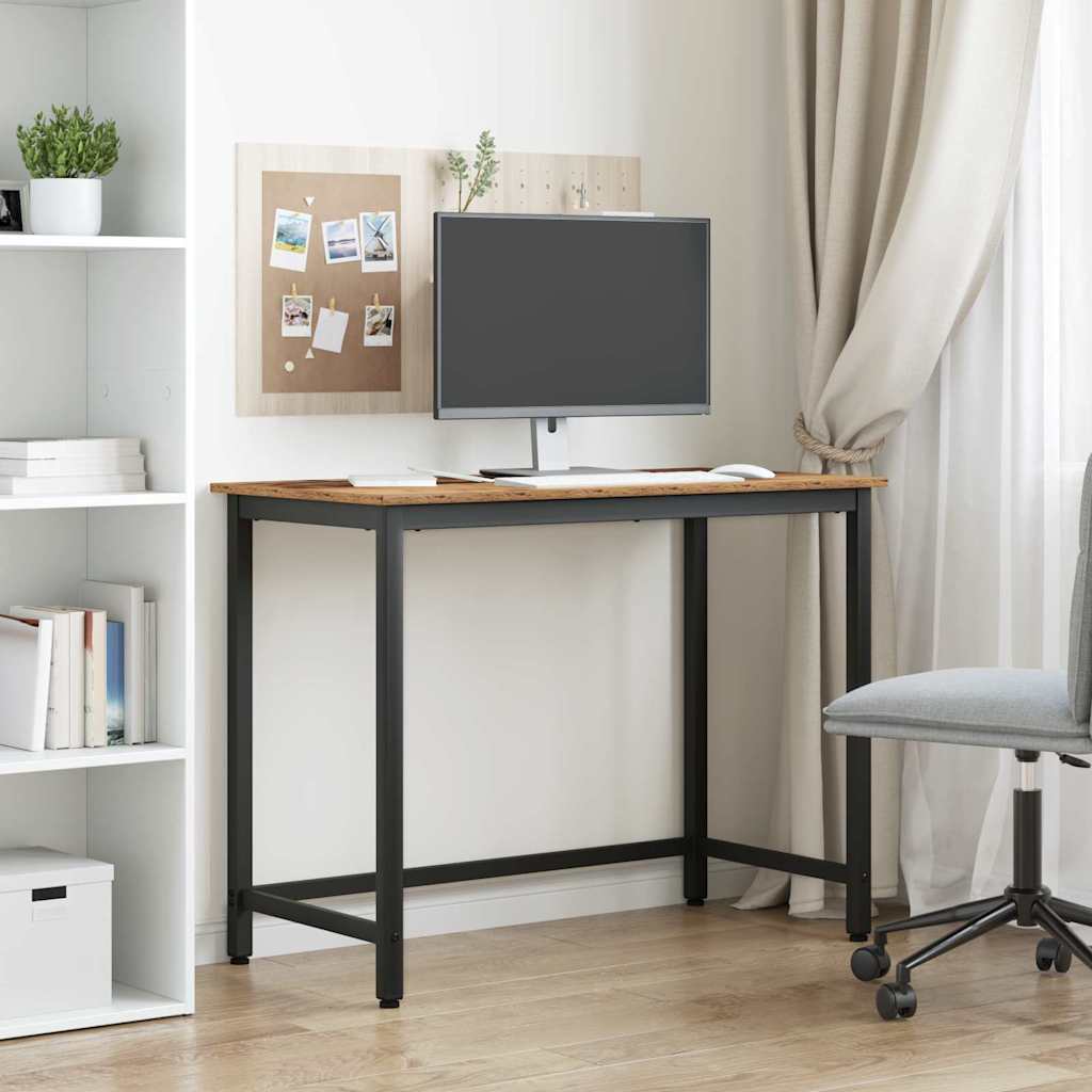 bord Gammelt træ 80 x 50 x 76,5 cm Ingeniørtræ og stål