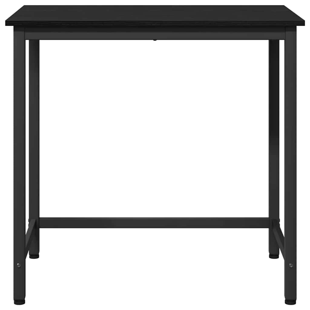 bord Sort eg 100 x 50 x 76,5 cm Ingeniørtræ og stål