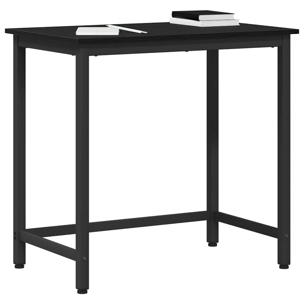 bord Sort eg 100 x 50 x 76,5 cm Ingeniørtræ og stål