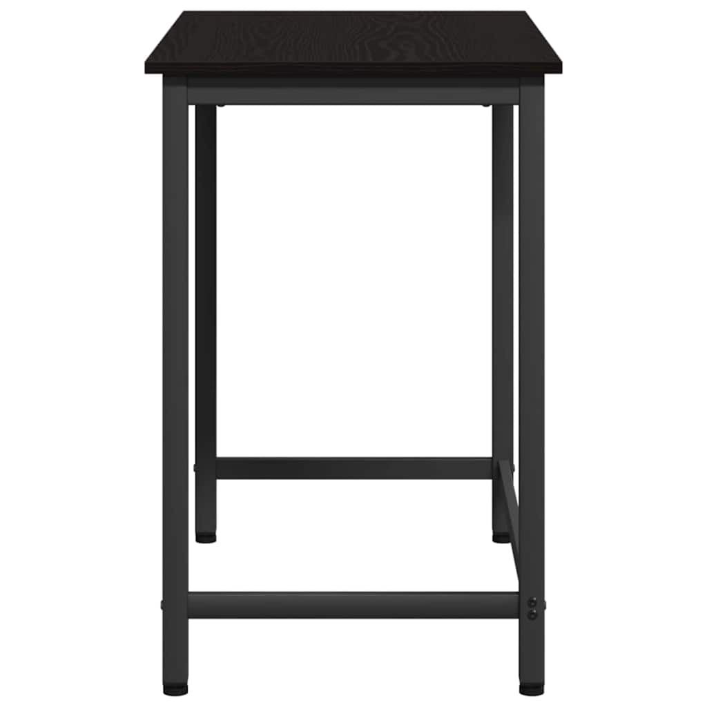 bord Sort eg 100 x 50 x 76,5 cm Ingeniørtræ og stål