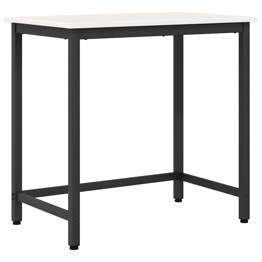 bord Hvid 80 x 50 x 77 cm Ingeniørtræ og stål