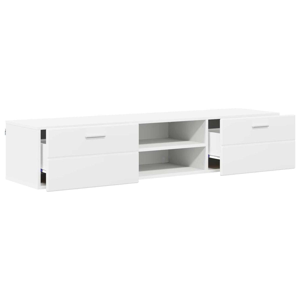 Træskab 150 x 39 x 30 cm Hvid Konstrueret træ