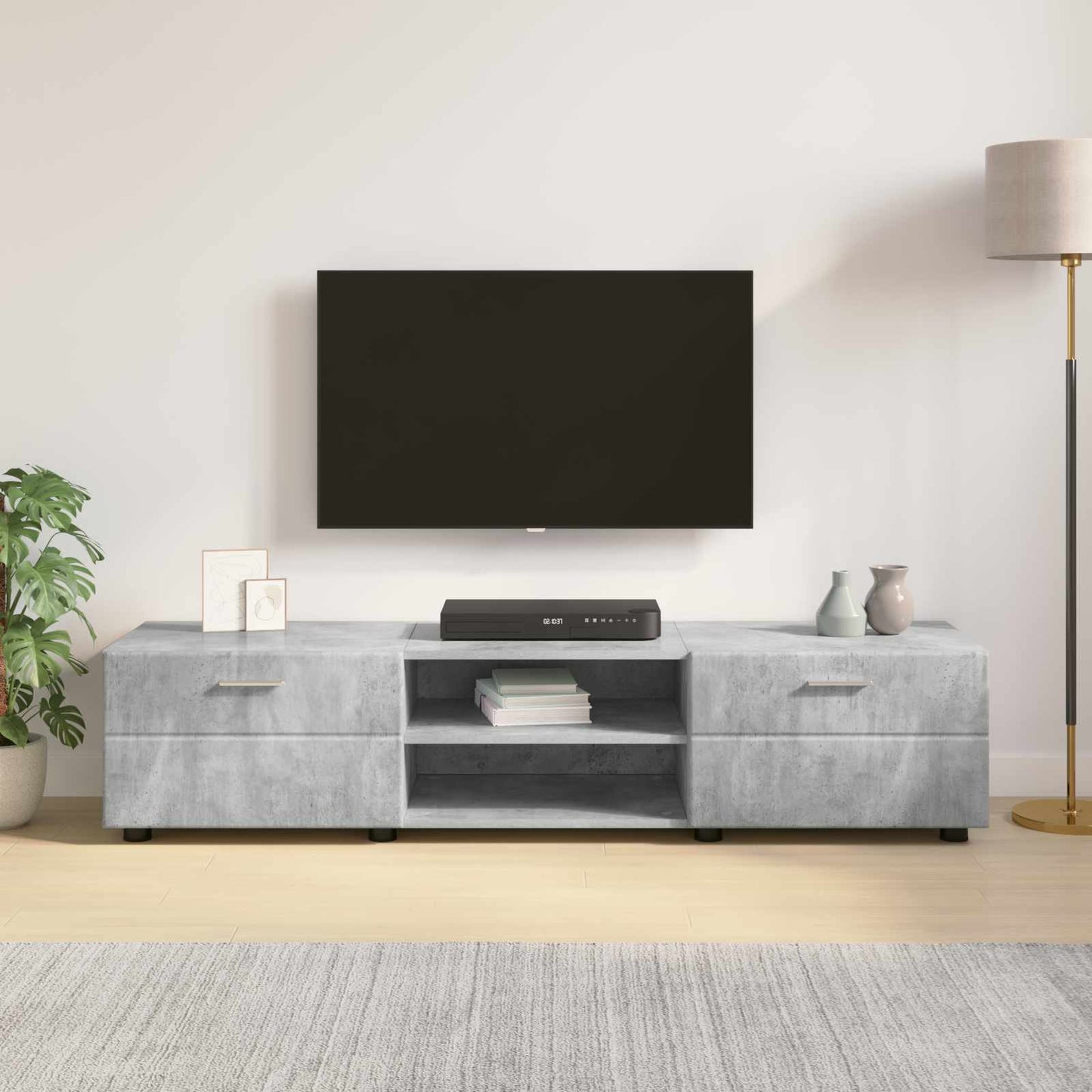 Træskab 150 x 39 x 30 cm Høj gloss hvid Konstrueret træ