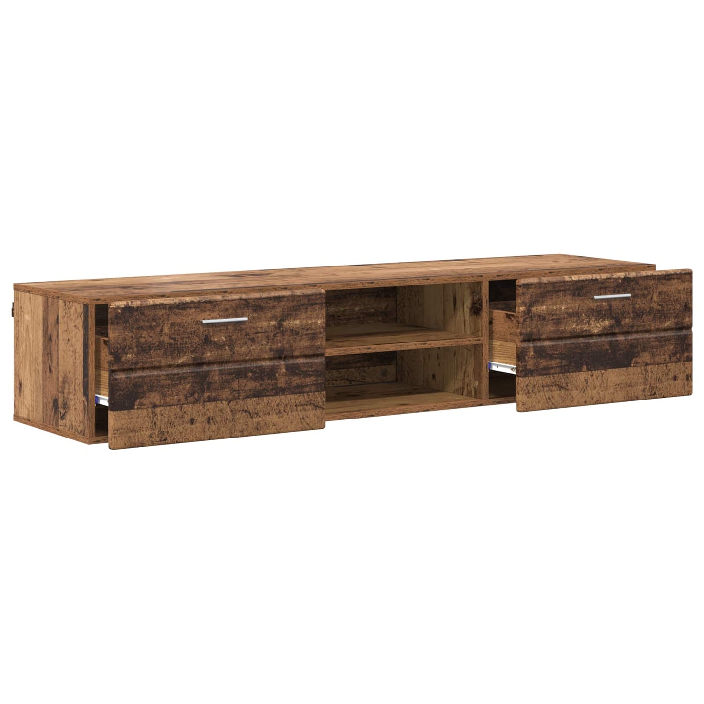 Træskab 150 x 39 x 30 cm Gammelt træ Konstrueret træ