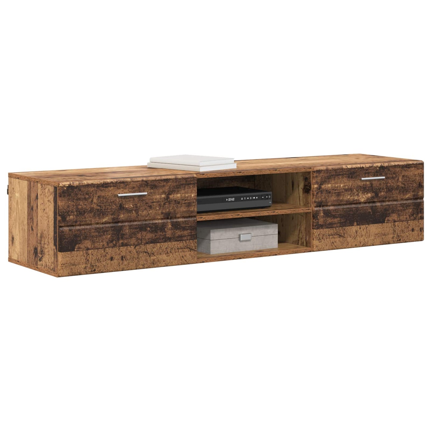 Træskab 150 x 39 x 30 cm Gammelt træ Konstrueret træ