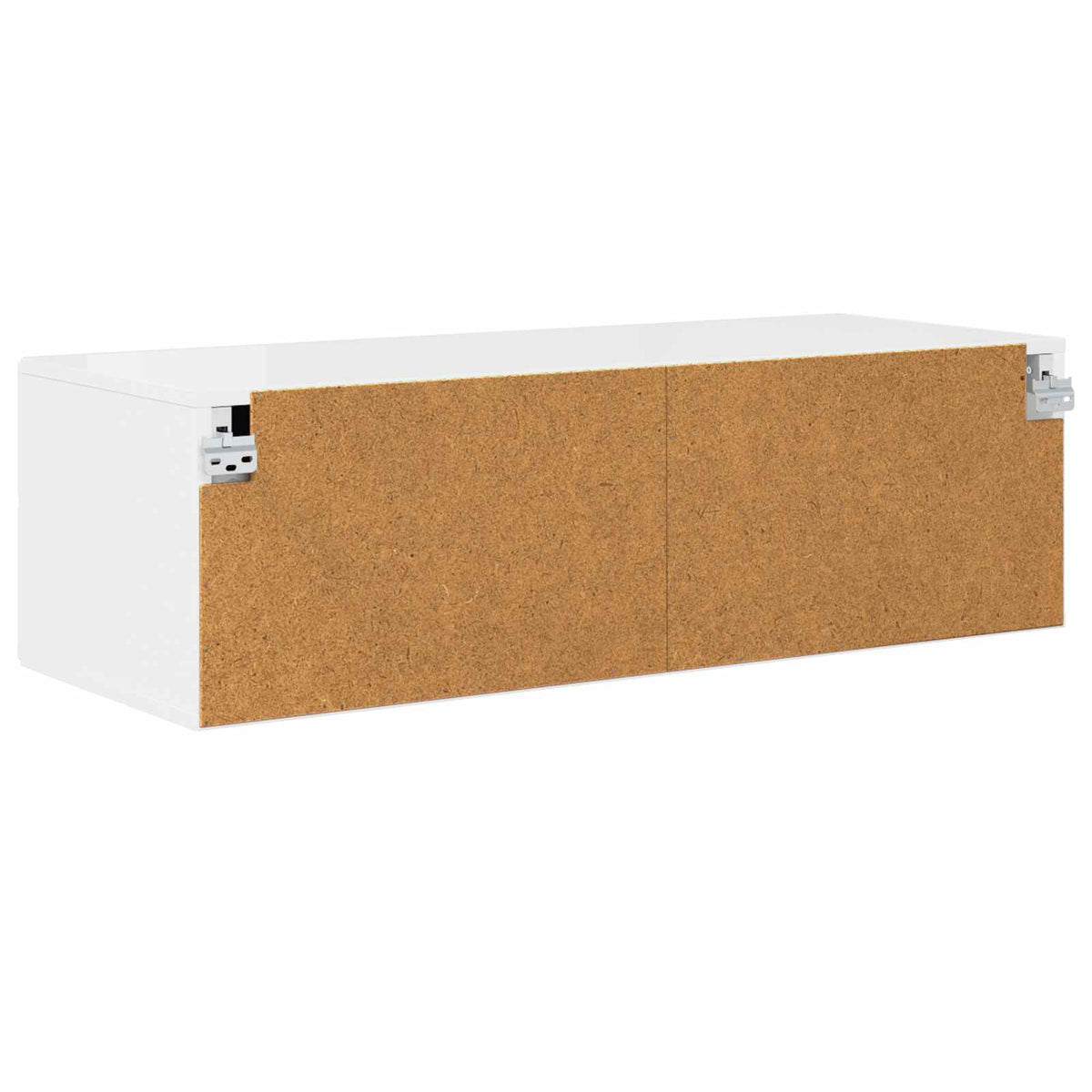 Træskab 100,5 x 39 x 30 cm Høj gloss hvid Konstrueret træ