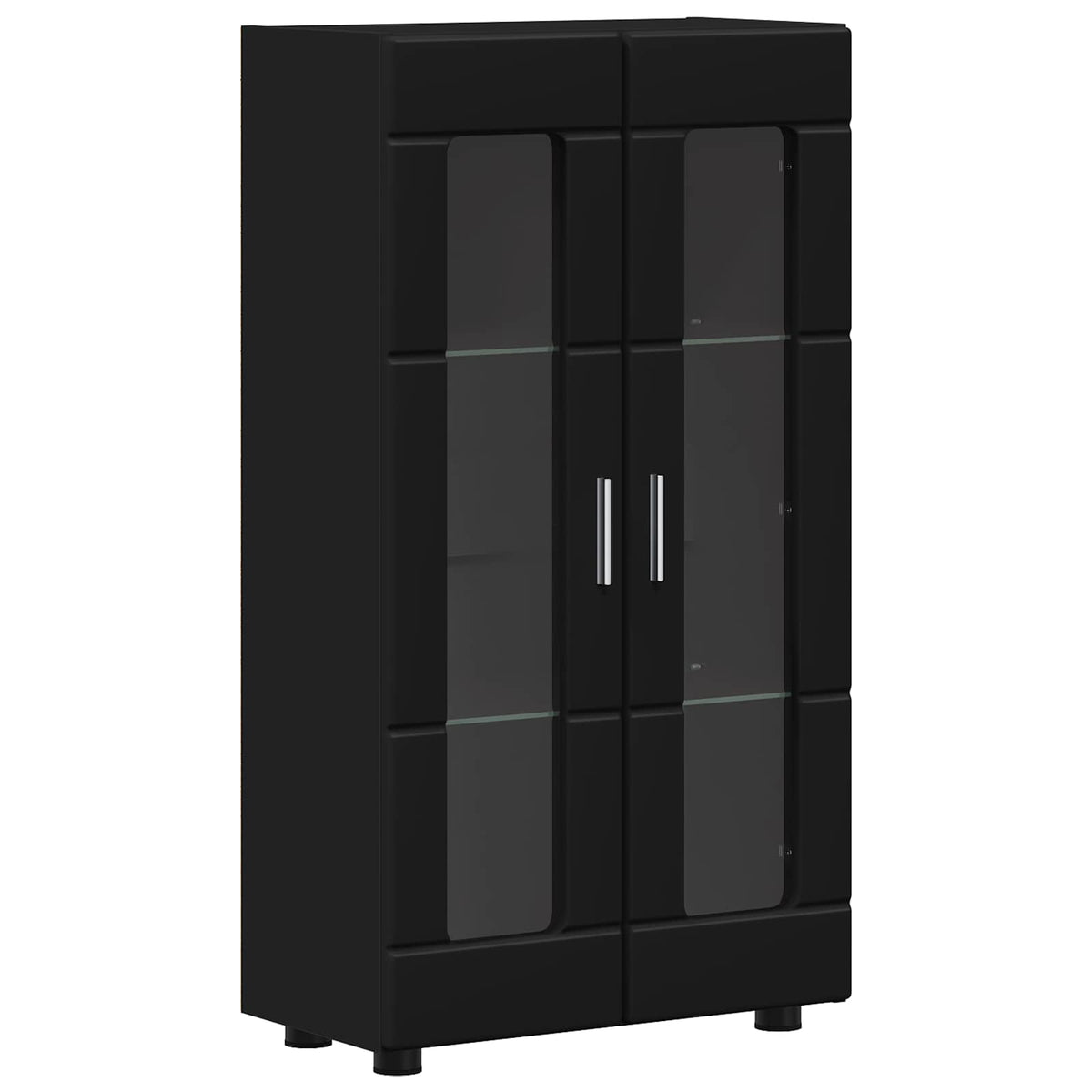 Sideboard FLORIN 55,5 x 29 x 100 cm Sort Konstrueret træ