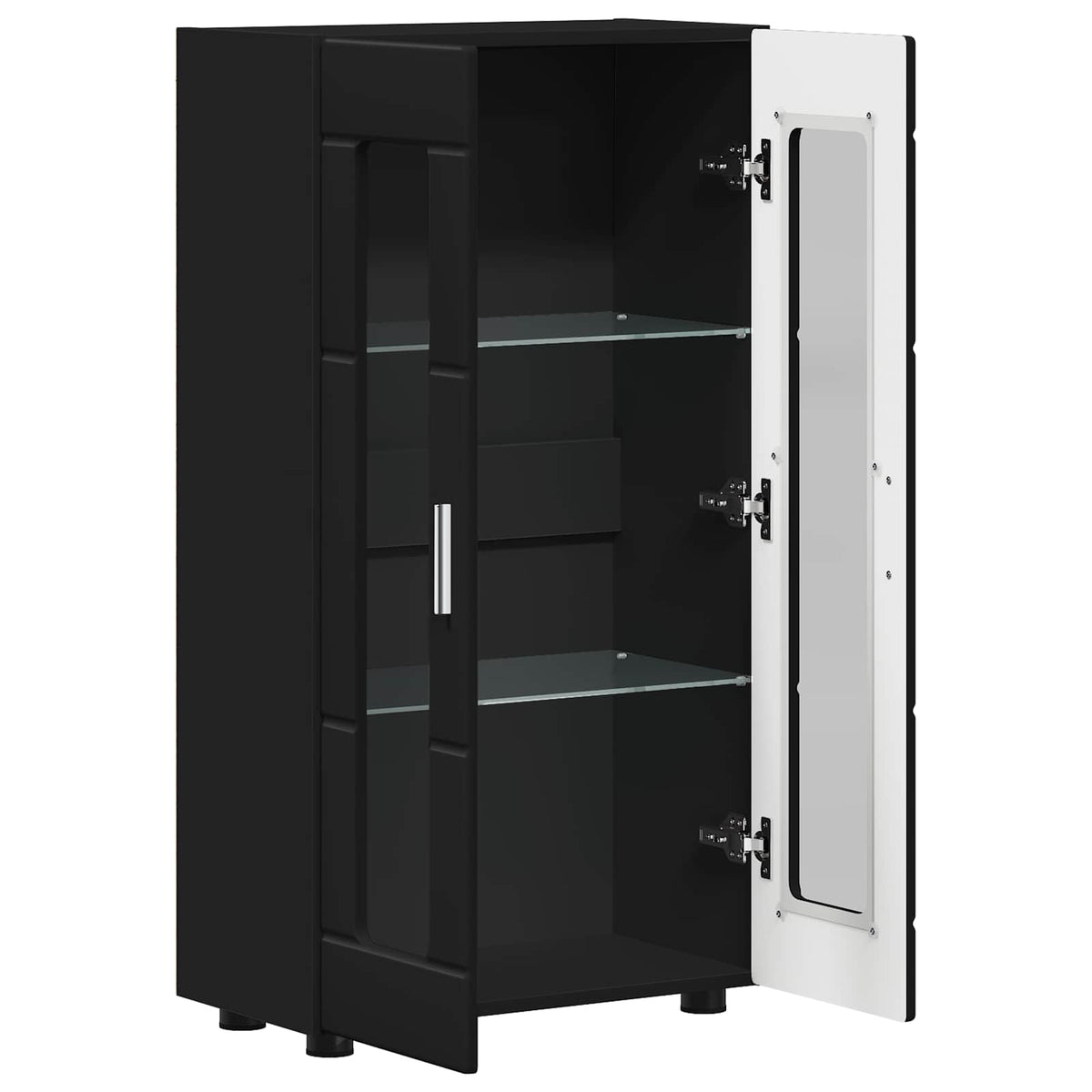 Sideboard FLORIN 55,5 x 29 x 100 cm Sort Konstrueret træ