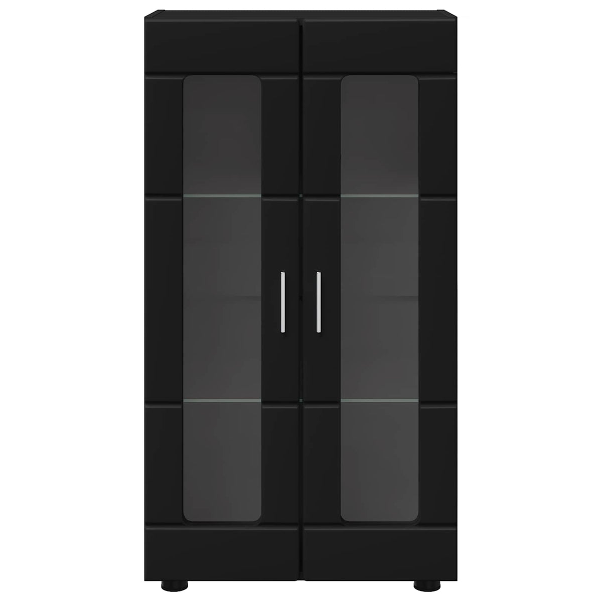 Sideboard FLORIN 55,5 x 29 x 100 cm Sort Konstrueret træ