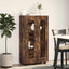 Sideboard FLORIN 55,5 x 29 x 100 cm Røget eg Konstrueret træ