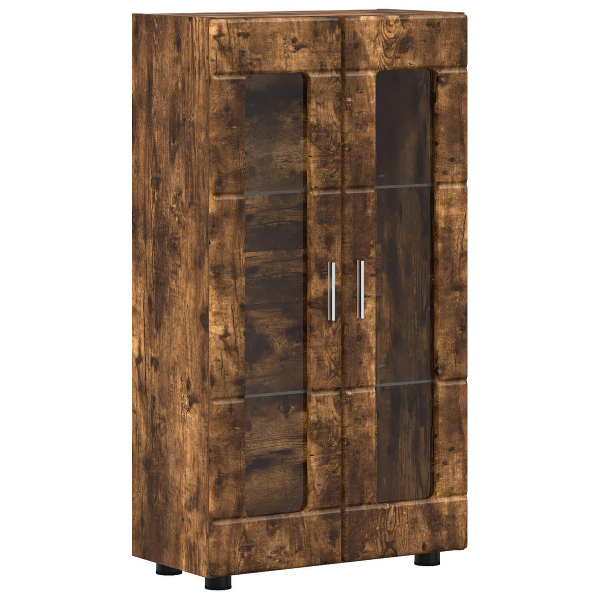 Sideboard FLORIN 55,5 x 29 x 100 cm Røget eg Konstrueret træ