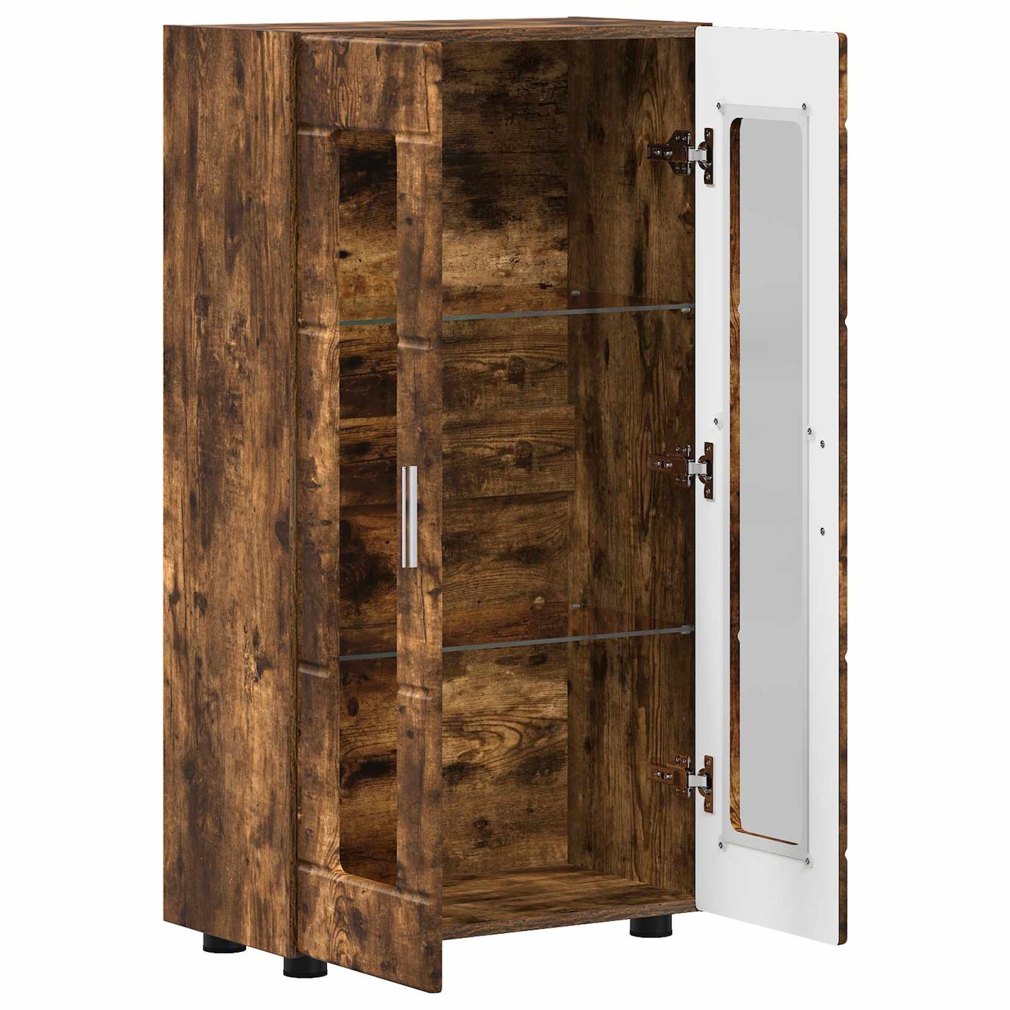 Sideboard FLORIN 55,5 x 29 x 100 cm Røget eg Konstrueret træ