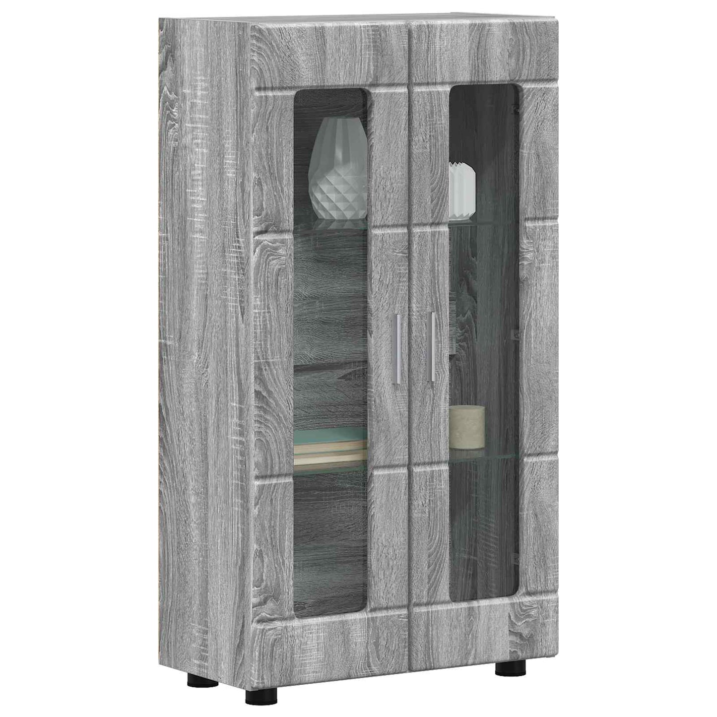 Sideboard FLORIN 55,5 x 29 x 100 cm Grå Sonoma Konstrueret træ