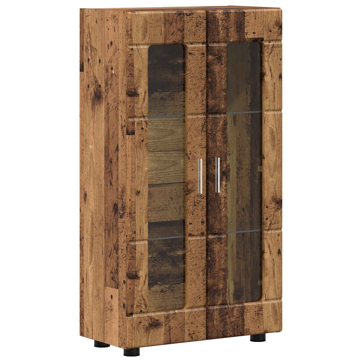 Sideboard FLORIN 55,5 x 29 x 100 cm Gammelt træ Konstrueret træ