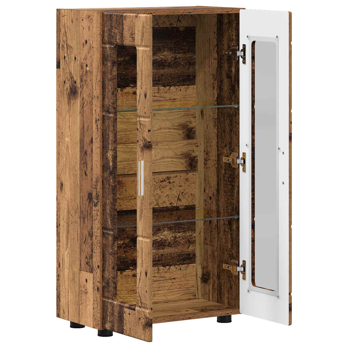 Sideboard FLORIN 55,5 x 29 x 100 cm Gammelt træ Konstrueret træ