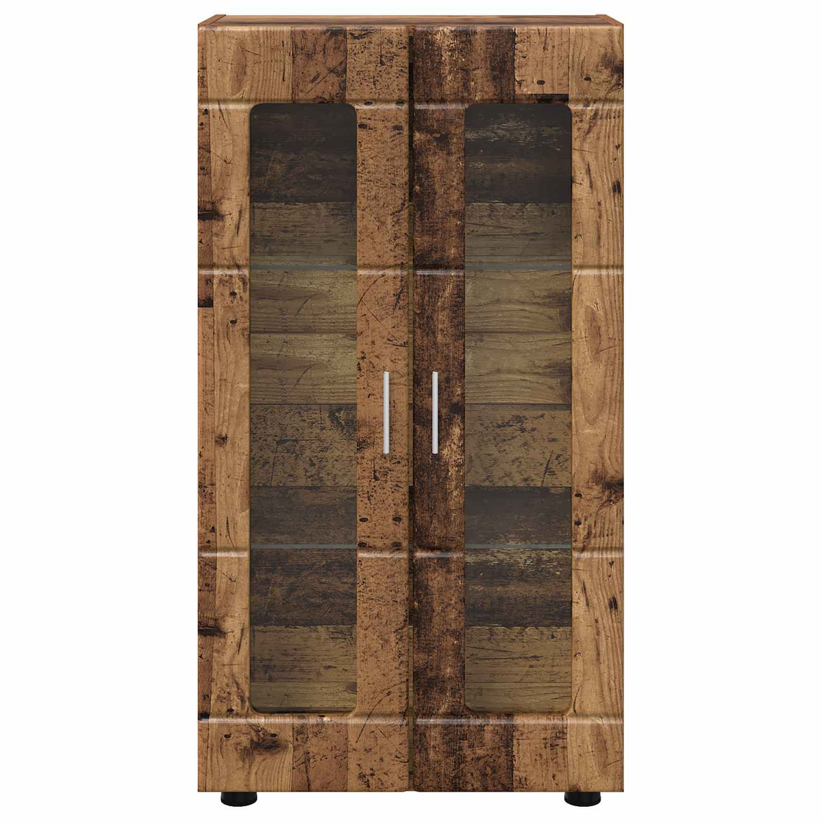 Sideboard FLORIN 55,5 x 29 x 100 cm Gammelt træ Konstrueret træ