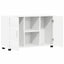 Sideboard FLORIN 88,5 x 30,5 x 55,5 cm Hvid Konstrueret træ