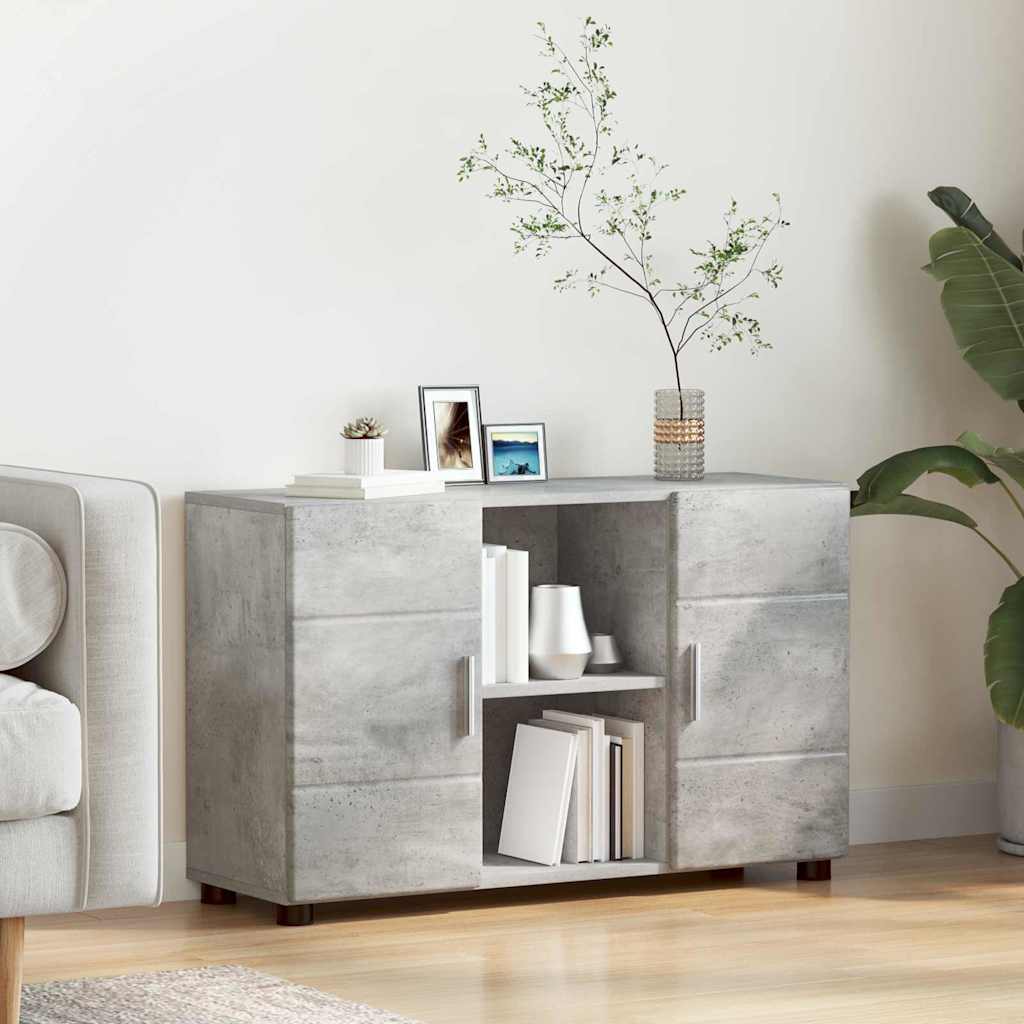 Sideboard FLORIN 88,5 x 30,5 x 55,5 cm Beton Grå