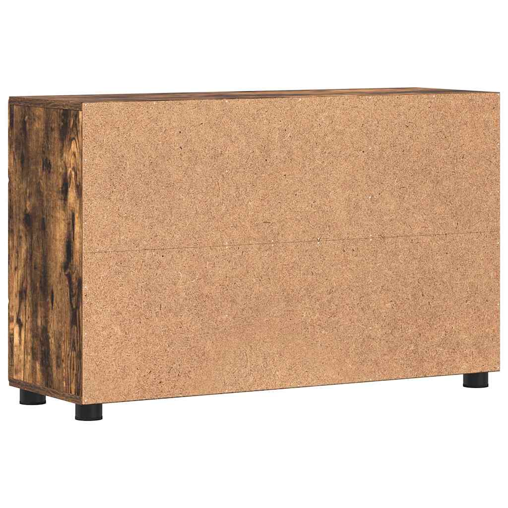 Sideboard FLORIN 88,5 x 30,5 x 55,5 cm Røget eg Konstrueret træ