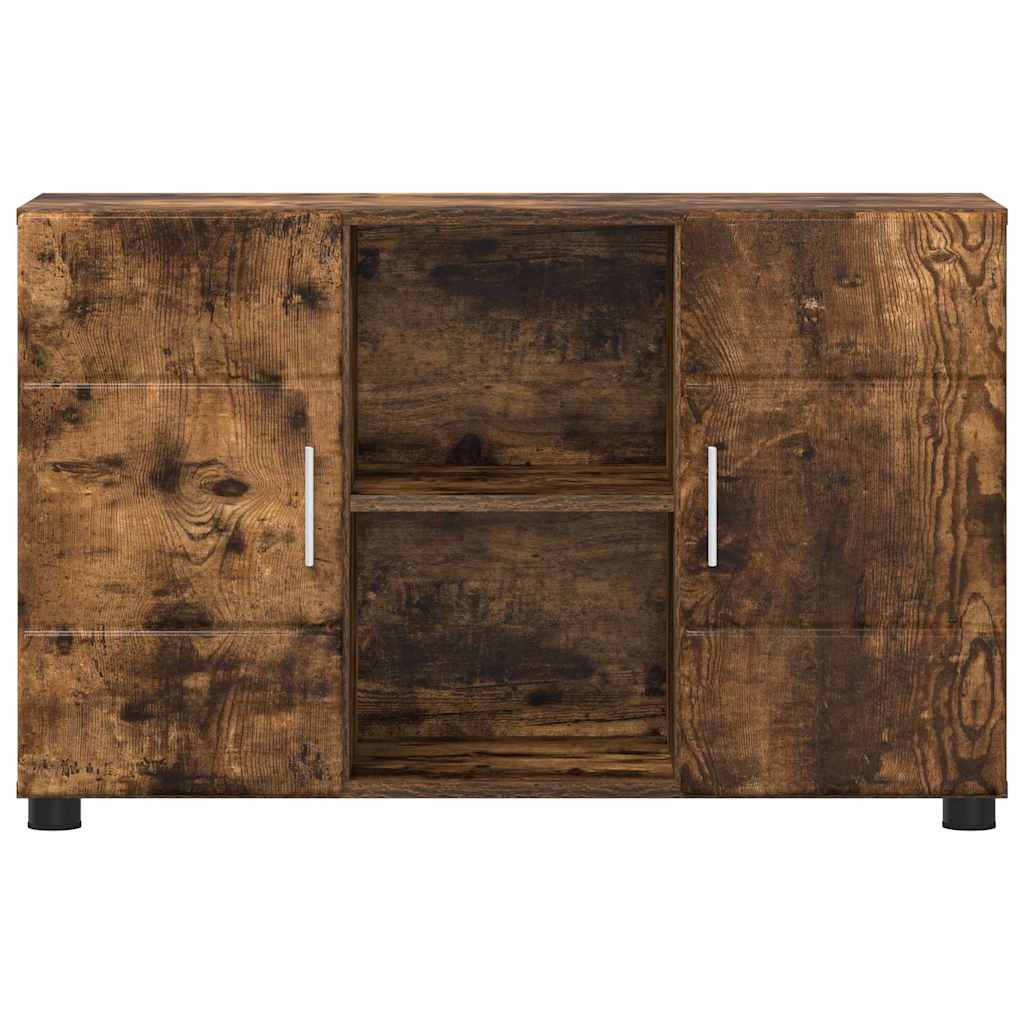 Sideboard FLORIN 88,5 x 30,5 x 55,5 cm Røget eg Konstrueret træ
