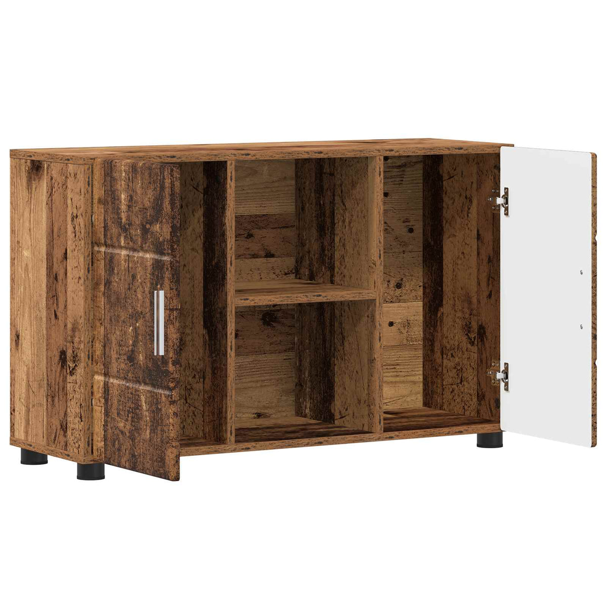 Sideboard FLORIN 88,5 x 30,5 x 55,5 cm Gammelt træ
