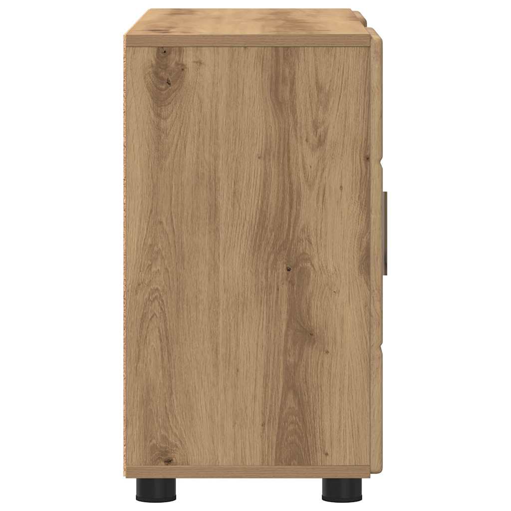 Sideboard FLORIN 88,5 x 30,5 x 55,5 cm Artisan Egetræ