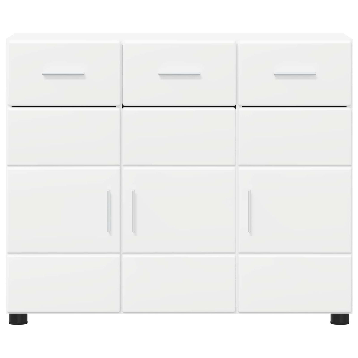 Sideboard FLORIN 88,5 x 30,5 x 73 cm Hvid Konstrueret træ