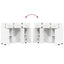 Sideboard FLORIN 88,5 x 30,5 x 73 cm Hvid Konstrueret træ