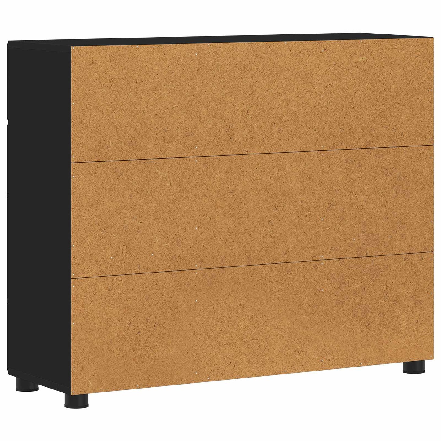 Sideboard FLORIN 88,5 x 30,5 x 73 cm Sort Konstrueret træ