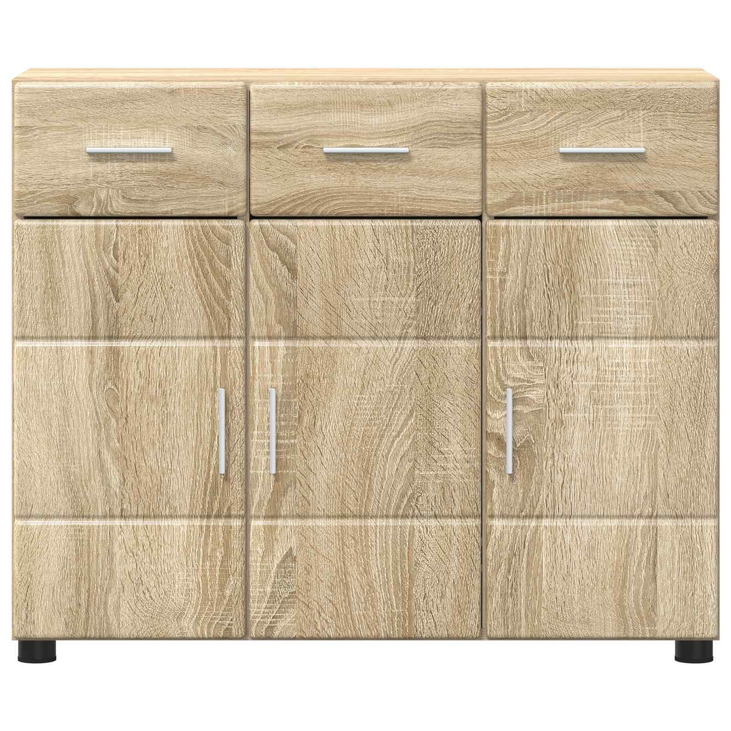 Sideboard FLORIN 88,5 x 30,5 x 73 cm Sonoma eg Konstrueret træ