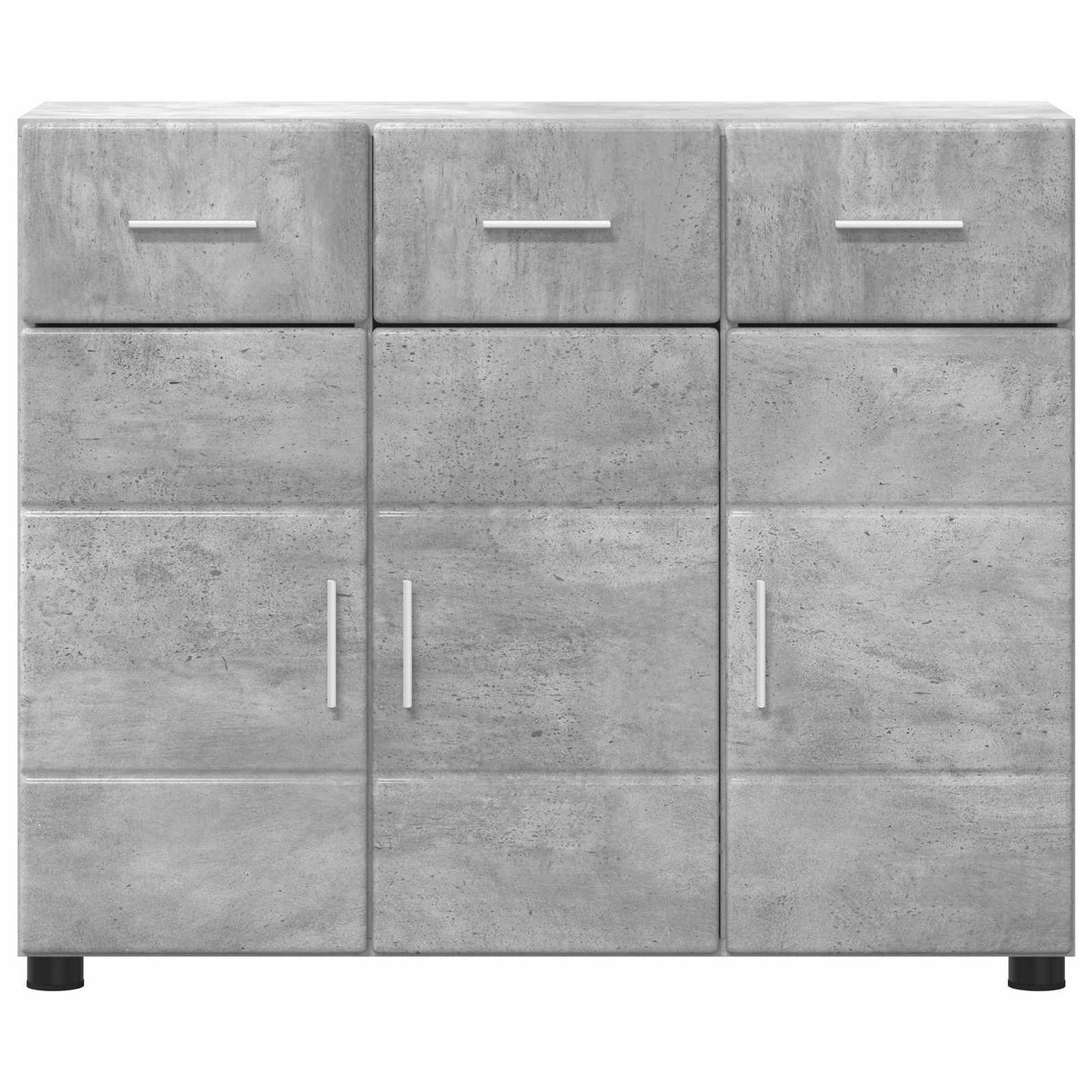 Sideboard FLORIN 88,5 x 30,5 x 73 cm Beton Grå Konstrueret træ