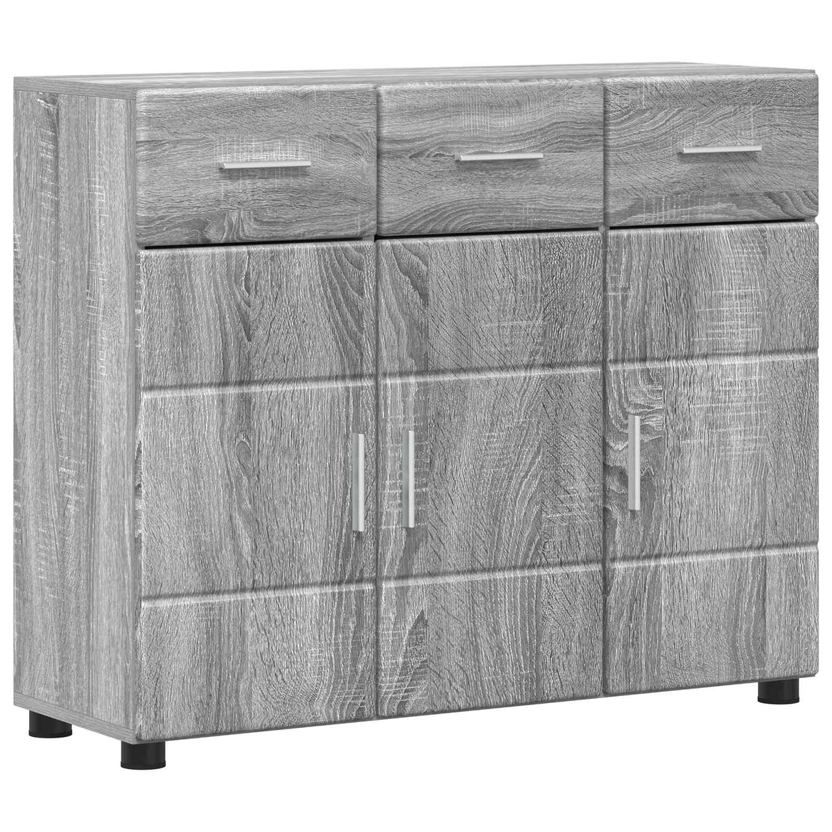 Sideboard FLORIN 88,5 x 30,5 x 73 cm Grå Sonoma Konstrueret træ