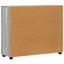 Sideboard FLORIN 88,5 x 30,5 x 73 cm Grå Sonoma Konstrueret træ