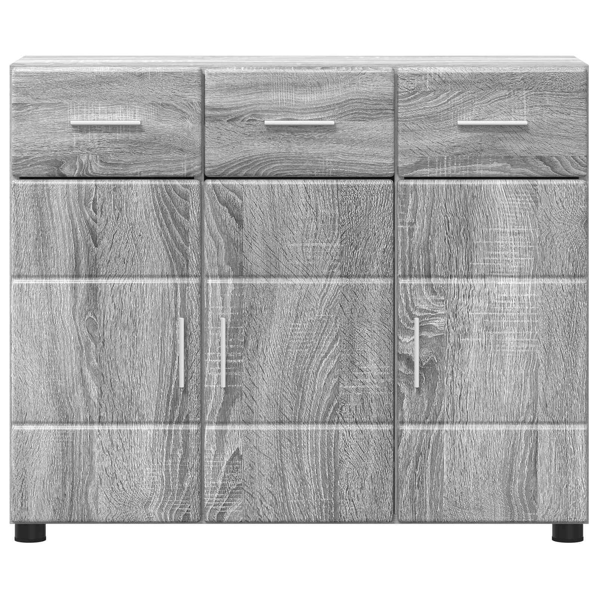 Sideboard FLORIN 88,5 x 30,5 x 73 cm Grå Sonoma Konstrueret træ