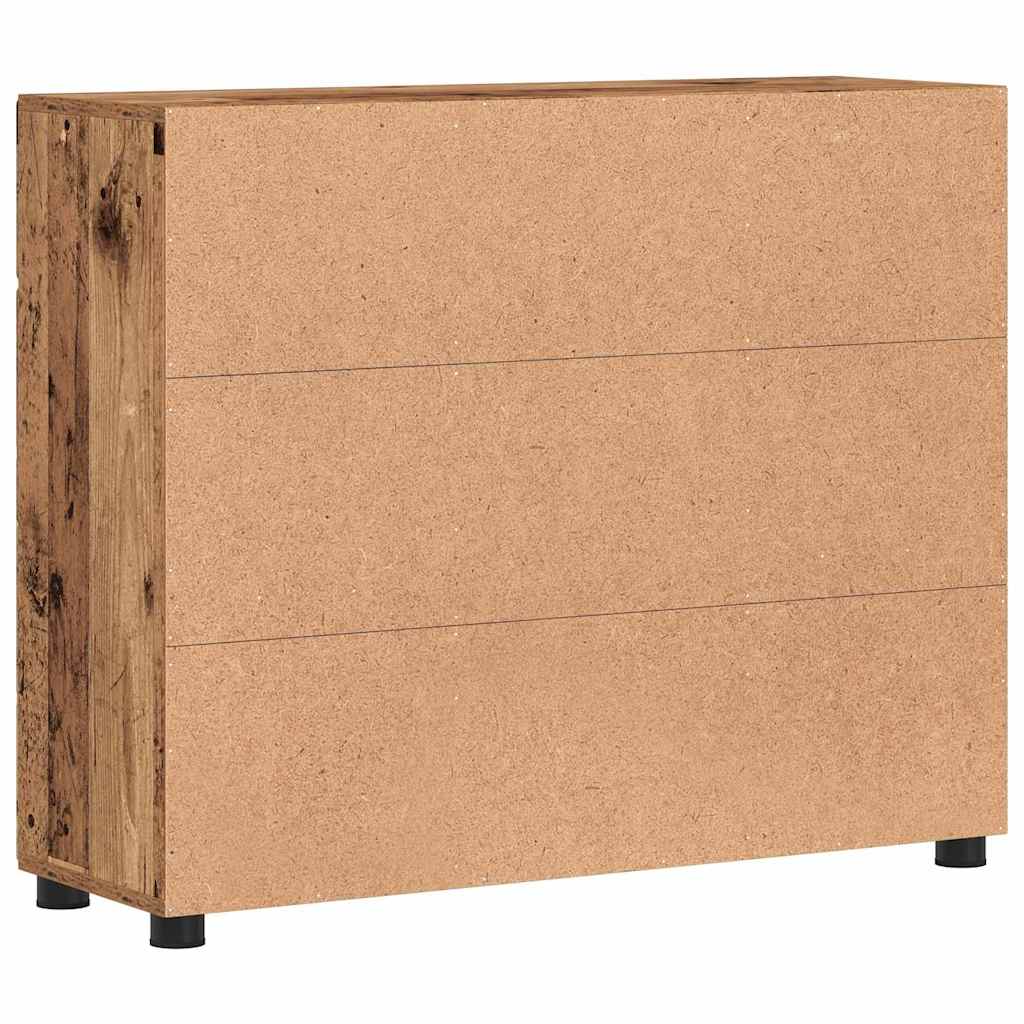 Sideboard FLORIN 88,5 x 30,5 x 73 cm Gammelt træ