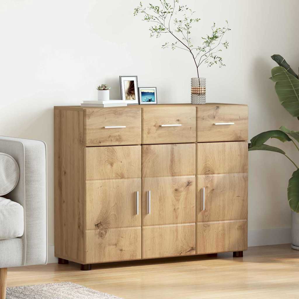 Sideboard FLORIN 88,5 x 30,5 x 73 cm Artisan Egetræ