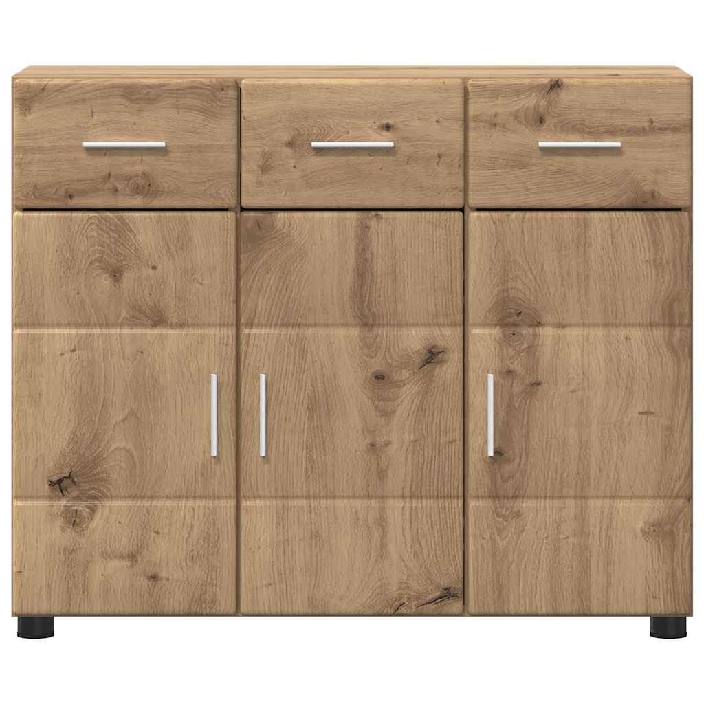 Sideboard FLORIN 88,5 x 30,5 x 73 cm Artisan Egetræ