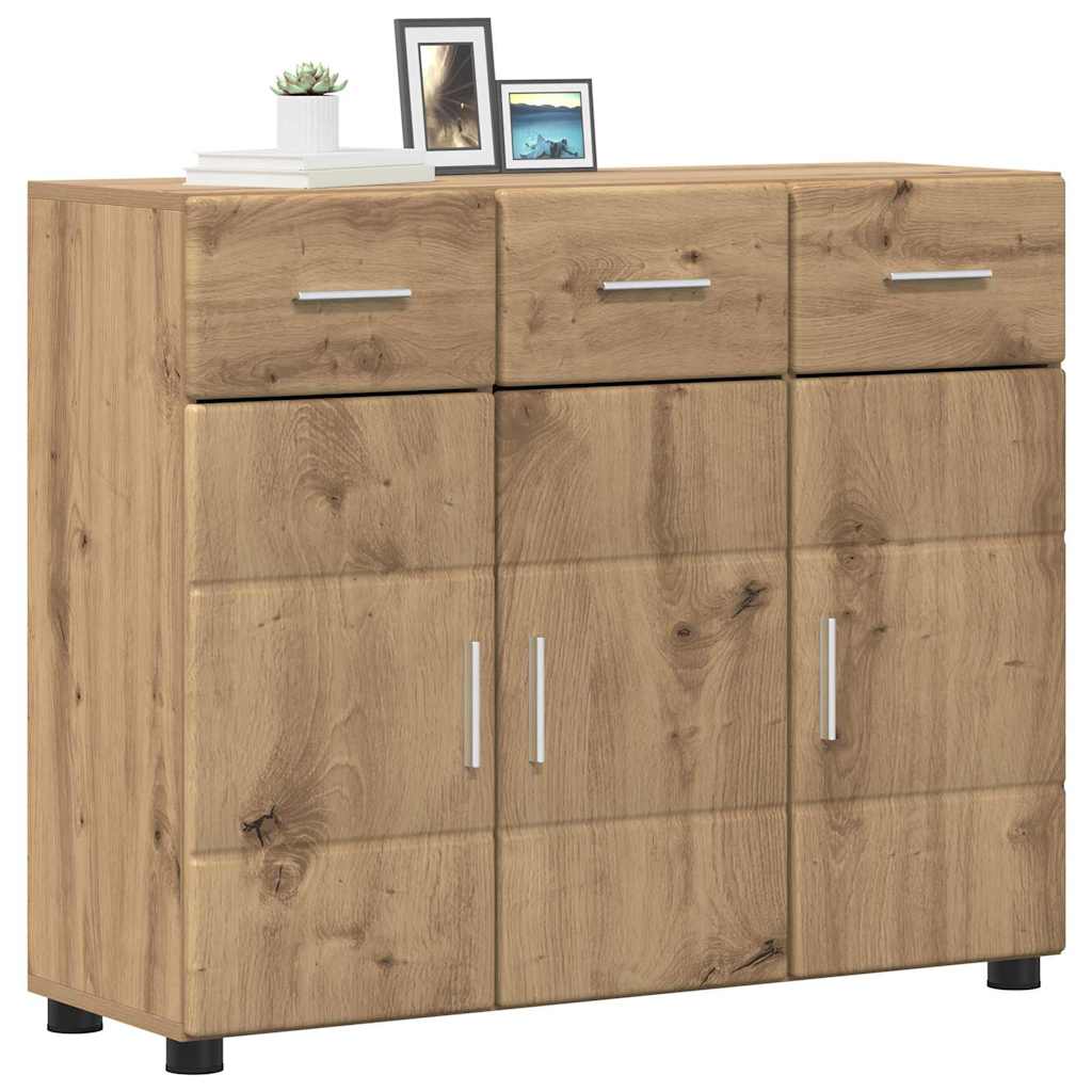 Sideboard FLORIN 88,5 x 30,5 x 73 cm Artisan Egetræ