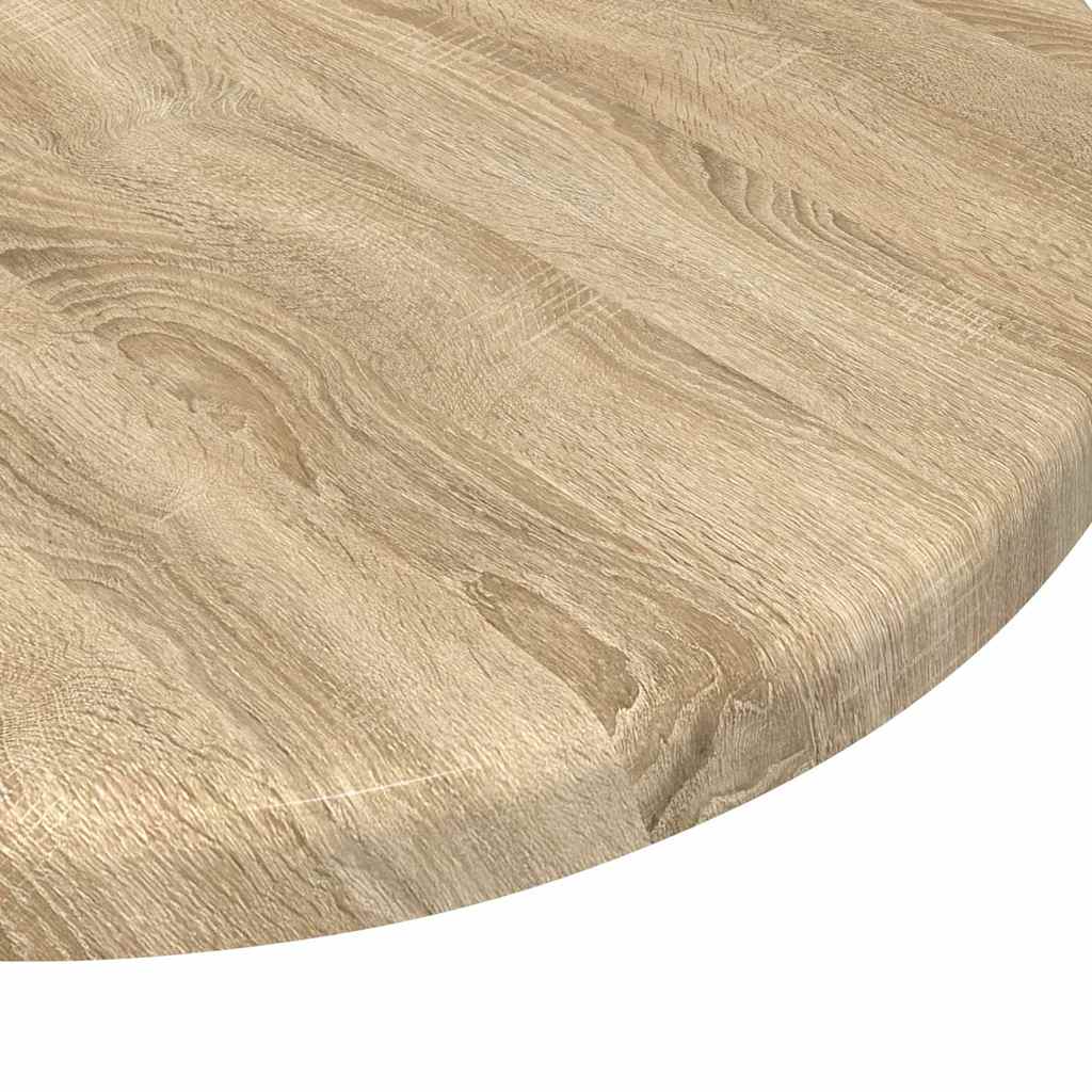Bordplade Ø 30 x 1,5 cm Rund Konstrueret træ Sonoma-eg