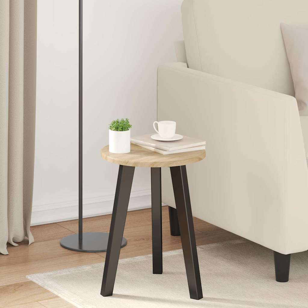 Bordplade Ø 30 x 1,5 cm Rund Konstrueret træ Sonoma-eg