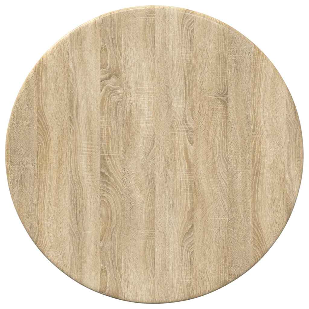 Bordplade Ø 30 x 1,5 cm Rund Konstrueret træ Sonoma-eg