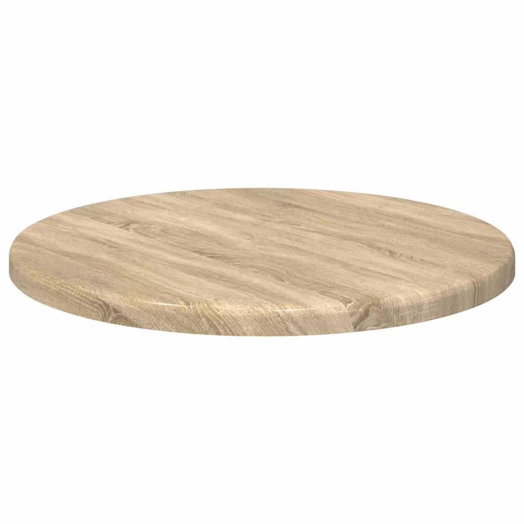Bordplade Ø 30 x 1,5 cm Rund Konstrueret træ Sonoma-eg