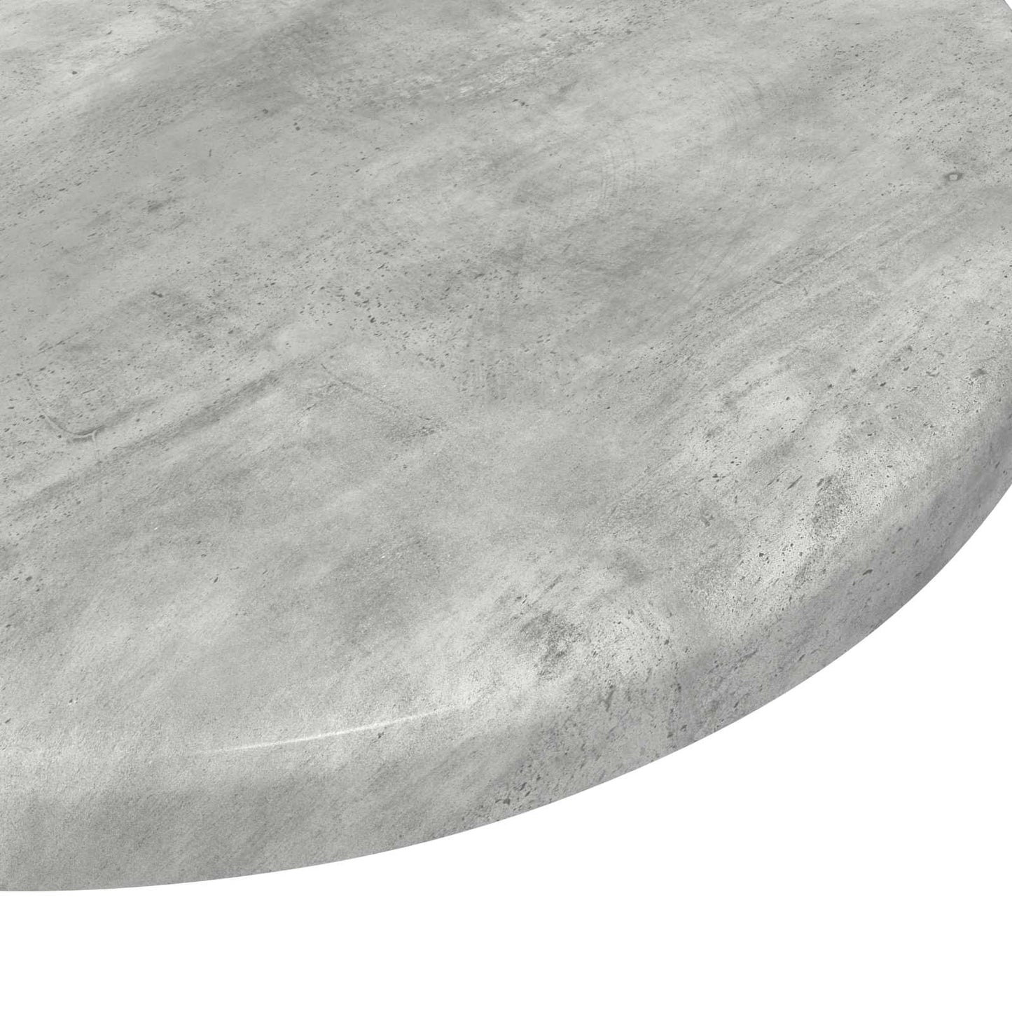 Bordplade Ø 30 x 1,5 cm Rund Konstrueret træ Betongrå