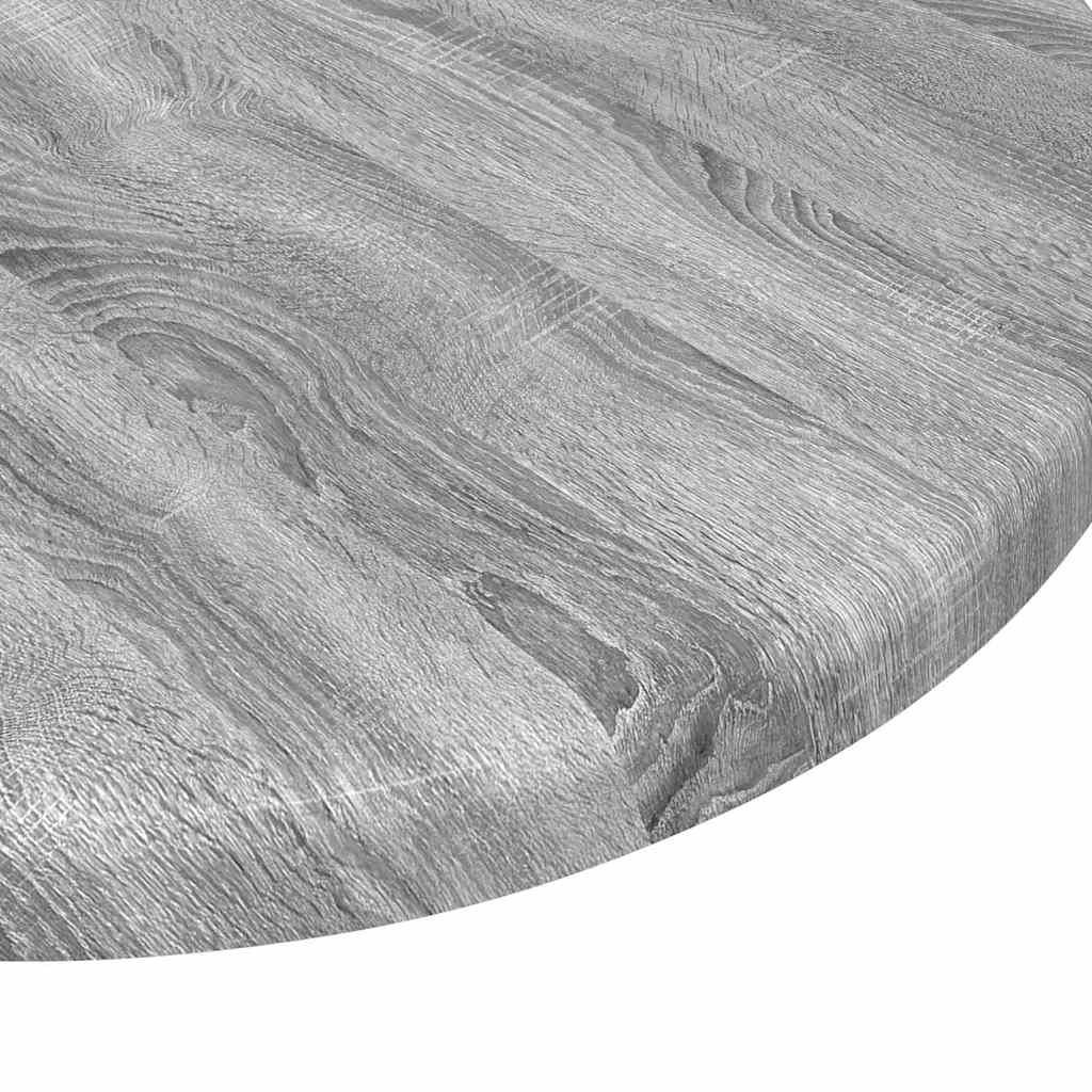 Bordplade Ø 30 x 1,5 cm Rund Konstrueret træ Grå Sonoma