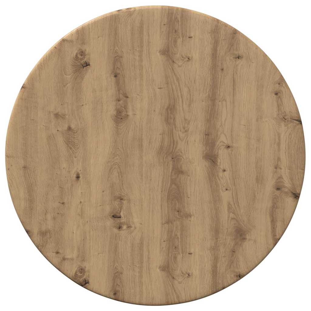 Bordplade Ø 30 x 1,5 cm Rund Konstrueret træ Artisan-eg
