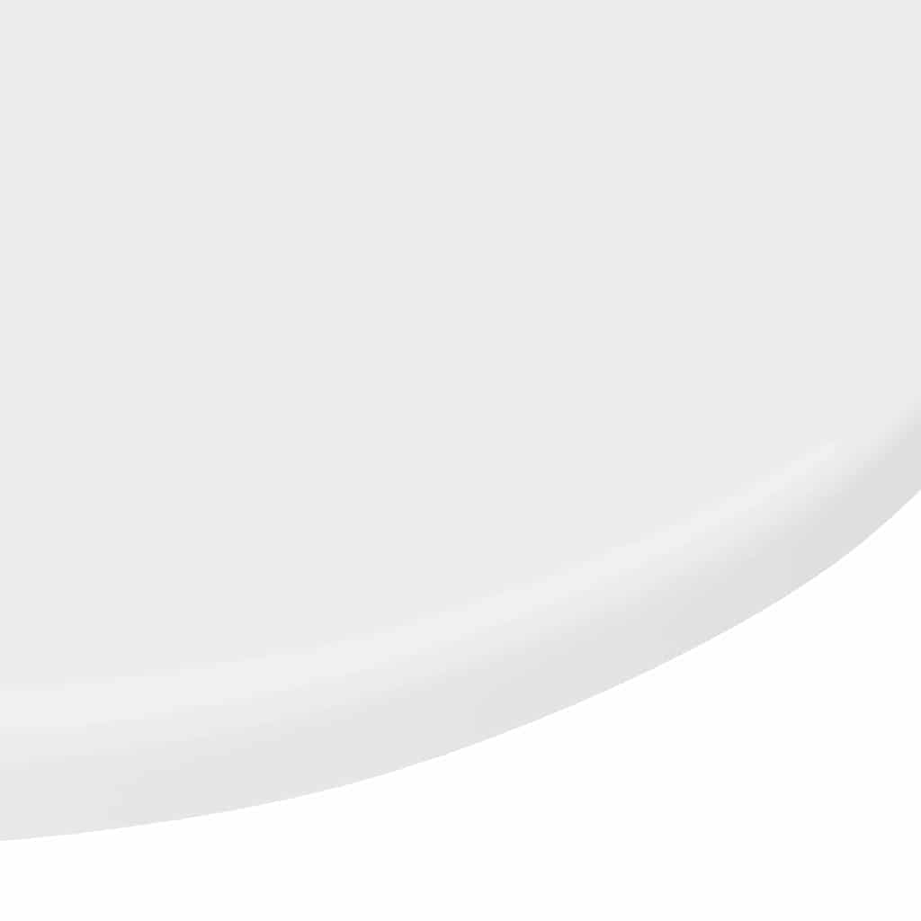 Bordplade Ø 40 x 1,5 cm Rund Konstrueret træ Hvid