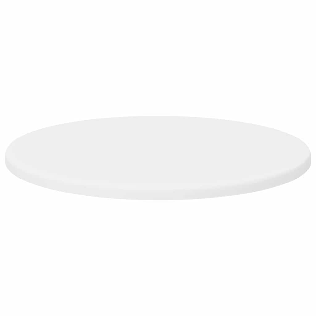 Bordplade Ø 40 x 1,5 cm Rund Konstrueret træ Hvid